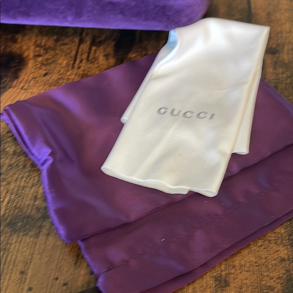 Gucci Brown Rectangular Sunglasses - Picture 7 of 10